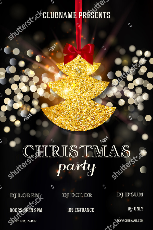 Christmas Drinks Party Flyer Templates