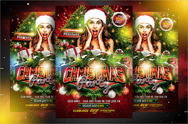 Christmas Xmas Party Flyer Template