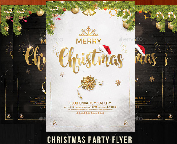Editable Christmas Party Flyer Template