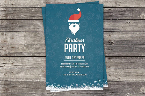 Christmas Party Invitation Flyer Templates