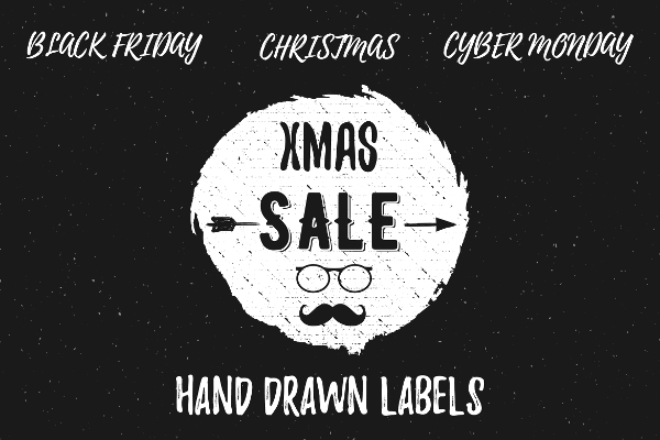 Christmas Sale Labels