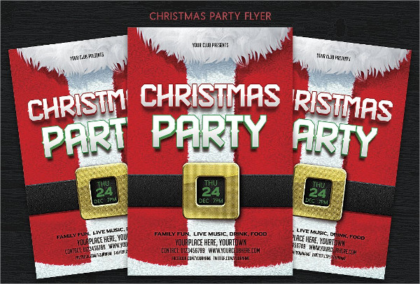 Christmas Winter Festival Party Flyer Template