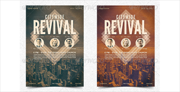 Citywide Revival Poster And Flyer Template