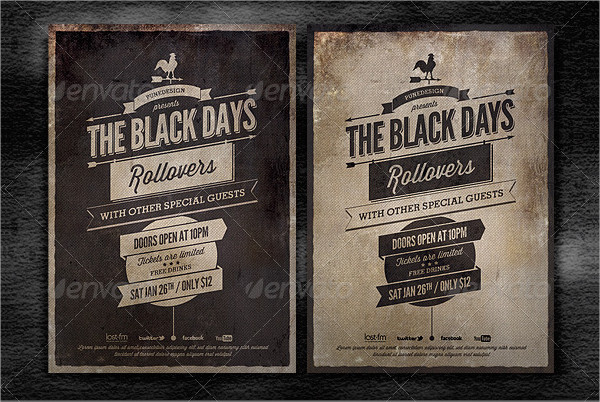 Classic Typography Poster Templates