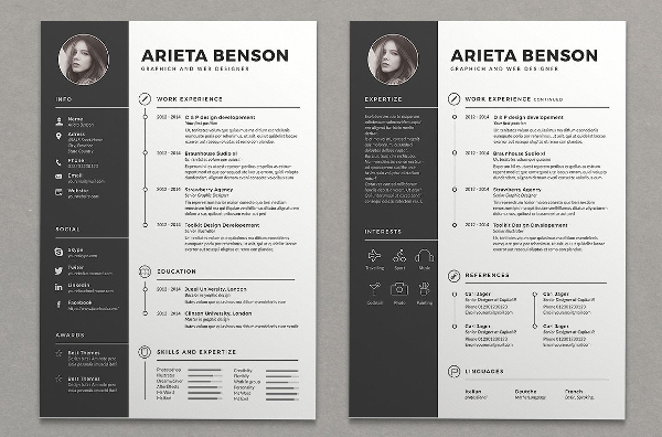 Clean Creative Resume Design