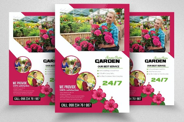 Clean Lawn Care Flyer Template