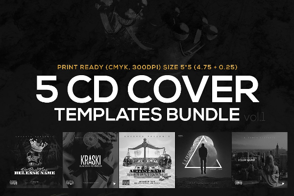 Clean CD Cover Templates Bundle