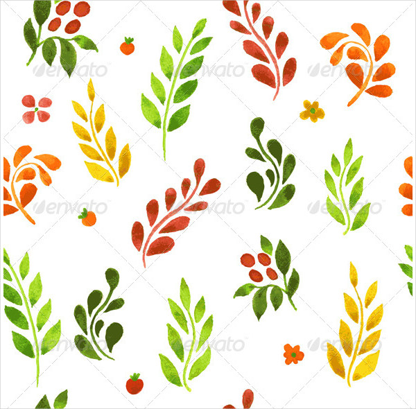 Leaf Color Pattern Design Template