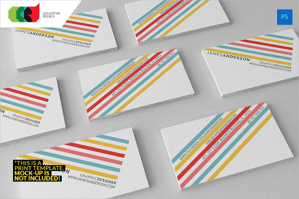 Color Stripes Business Cards
