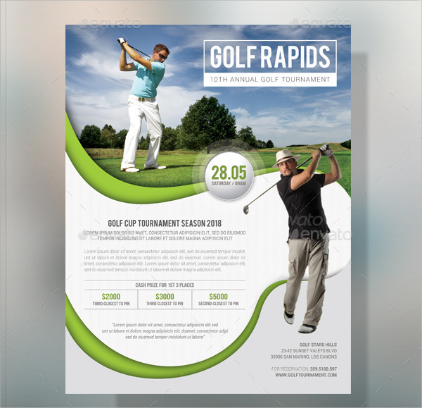 Competition Golf Flyer Template