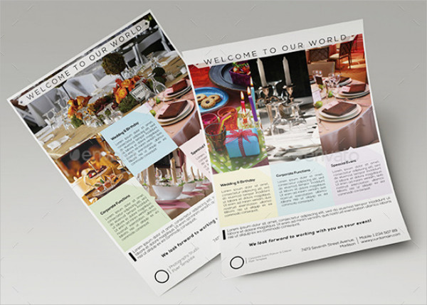 Corporate Event Planner & Caterer Flyer Templates