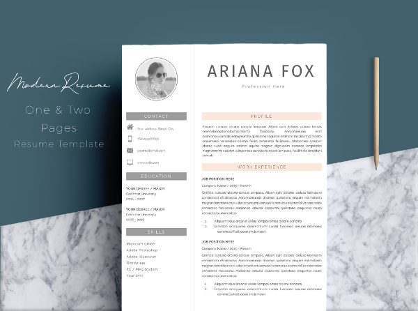 Creative Chic Resume Template