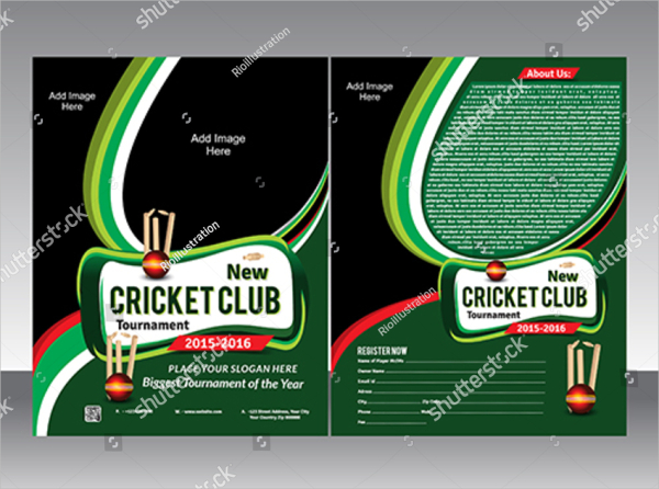 Cricket Vector Flyer Template