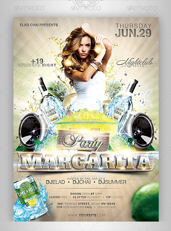 Event Drinks Party Flyer Template