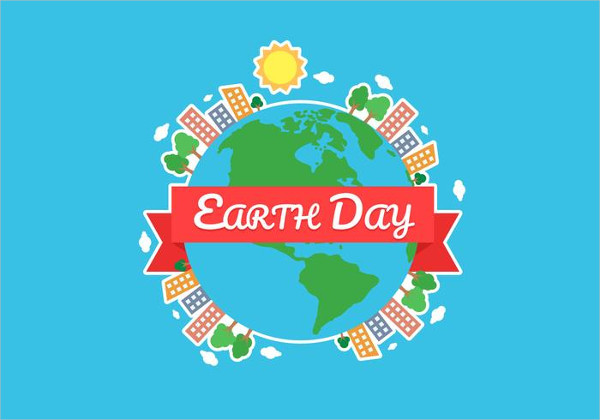 Earth Day Background Illustration