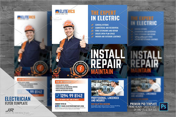 Electrical Services Company Flyer Template