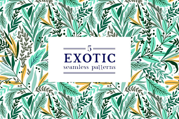Exotic Leaf Design Pattern Template