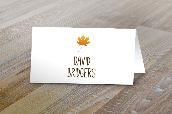 Tent Name Card Template Word