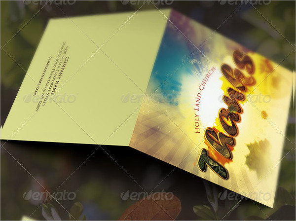 Fall Thank You Card Template