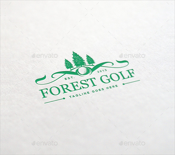Forest Golf Team Logo Template