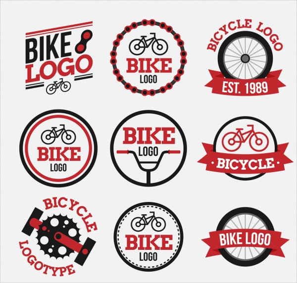 Free Colorful Pack Of Modern Bike Logos