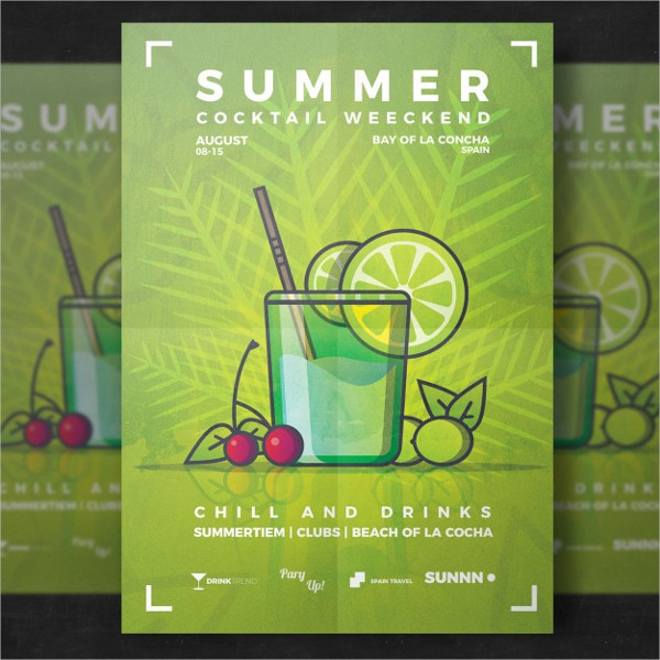 Free Download Drinks Party Flyer Templates