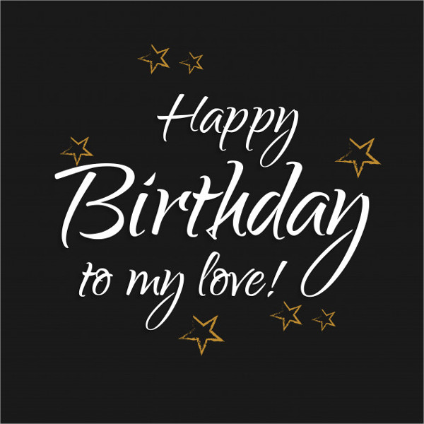 Free Download Happy Birthday Typography Poster