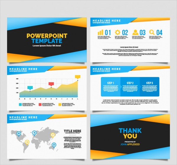 Free Download Modern Powerpoint Template With Infographic Data