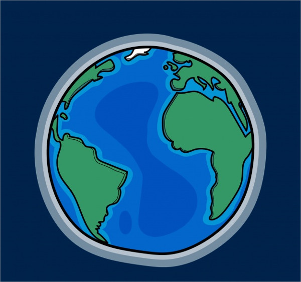 Free Vector Earth Globe Background