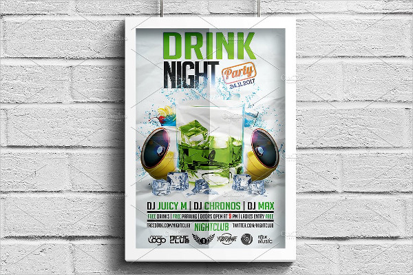 Fresh Drink Party Flyer Template