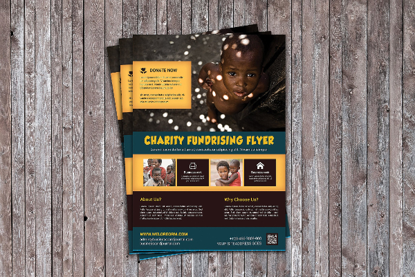 Fundraiser Design Flyer Template