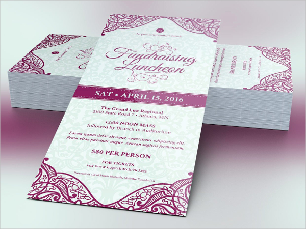 Fundraising Luncheon Flyer Template
