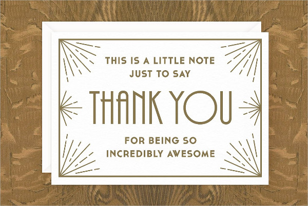 Future Deco Thank You Card Design Template