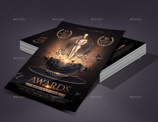 Golden Awards Flyer Template