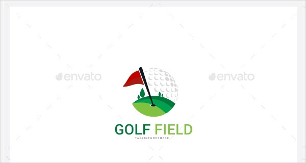 Golf Field Logo Template