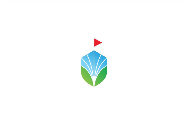 Golf Flag Logo Template