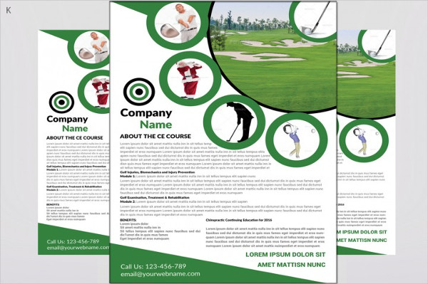 Golf Match Flyer Template