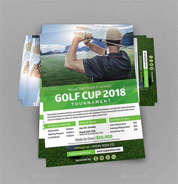 Golf Sports Flyer Bundles Template