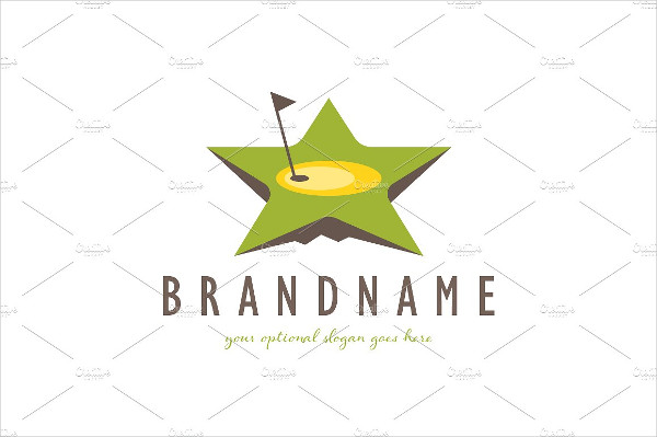 Golf Star Logo Template