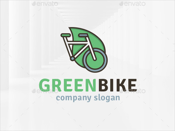 Green Bike Logo Design Templates