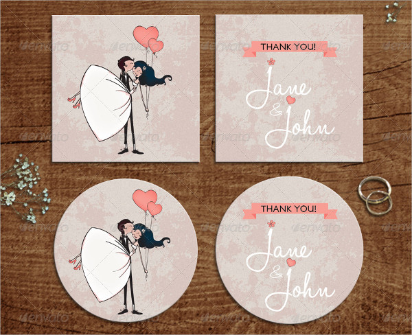 In The Air Thank You Card Templates