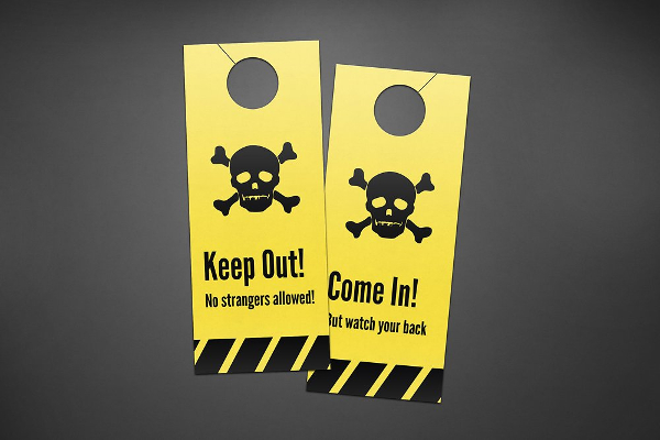 Keep Out Door Hangers