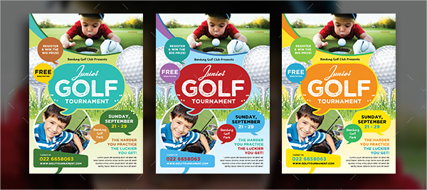 Kids Charity Golf Flyer Template
