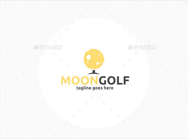 Moon Golf Logo Template