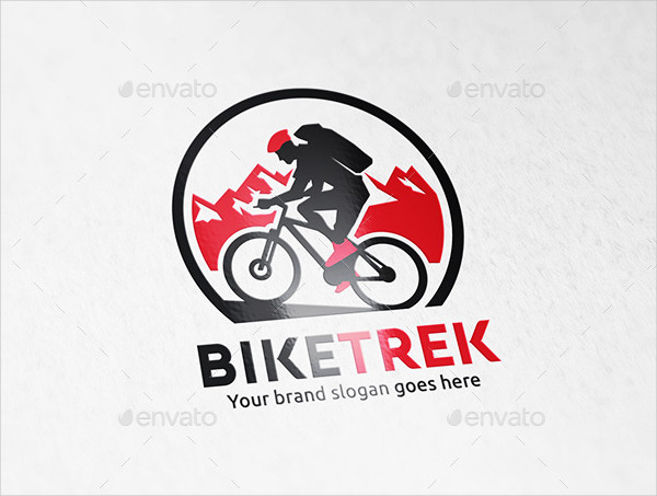Mountain Bike Trekking Logo Templates