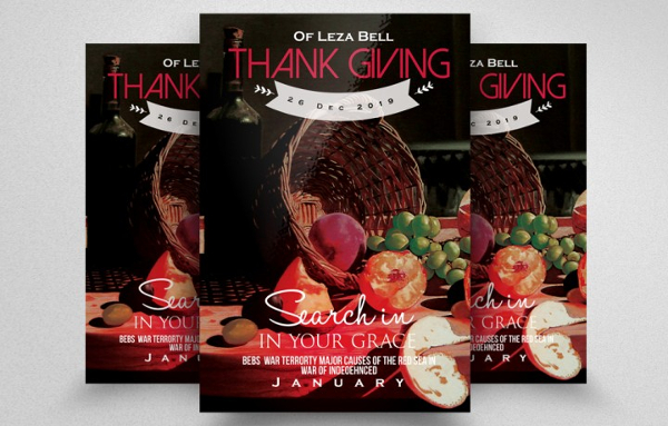 Perfect Thanks Giving Flyer Template