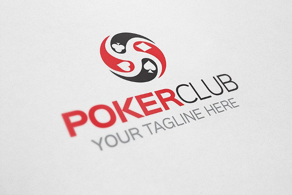 Poker Club Logo template