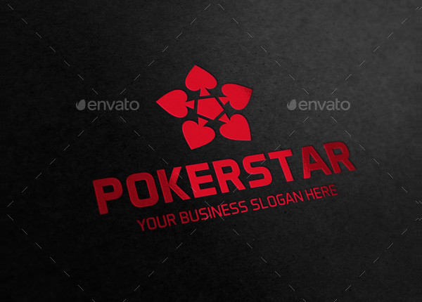 Poker Star Logo Template