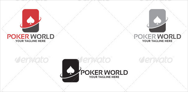 Poker World Logo Template