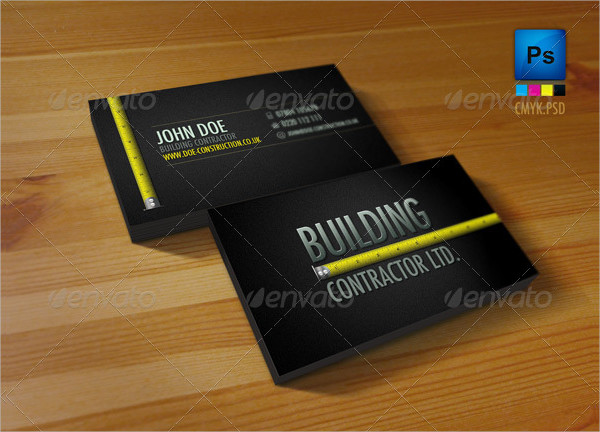 Professional Construction Workers Business Card